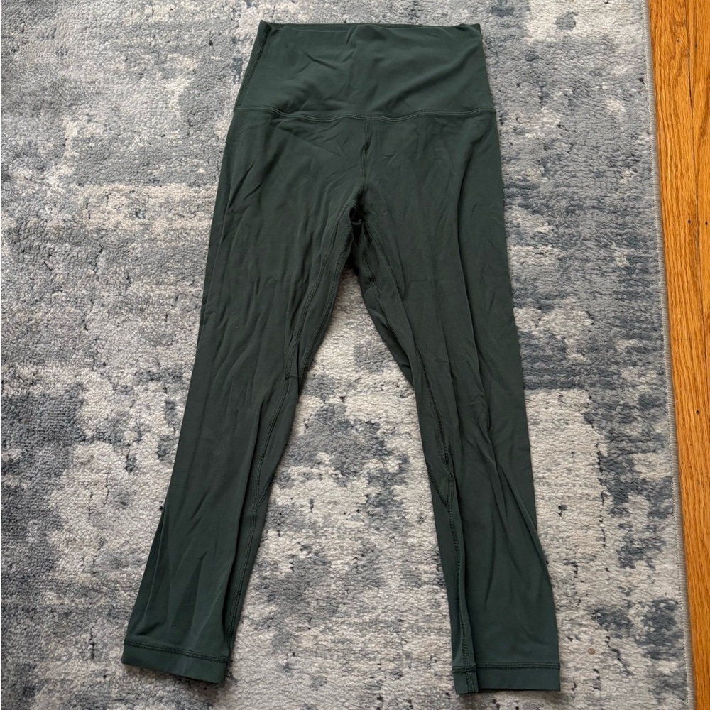Lululemon Align 21” Crop Leggings, Women’s 4, Teal Shadow - Picture 3 of 7
